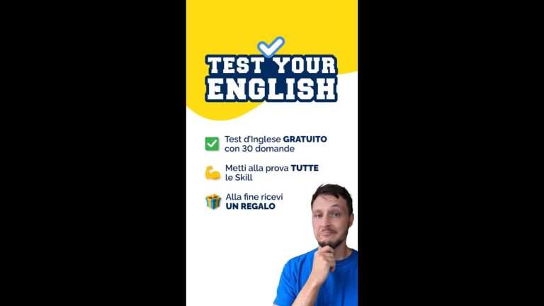 Test di inglese online gratuito con risultato immediato
