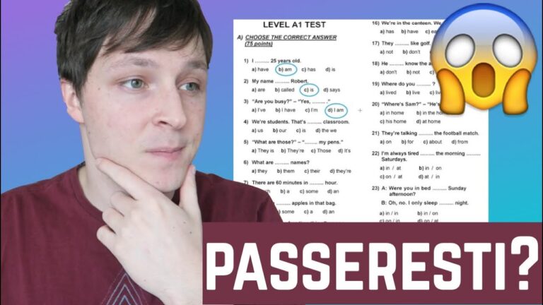 Simulazione del Test di Inglese A1