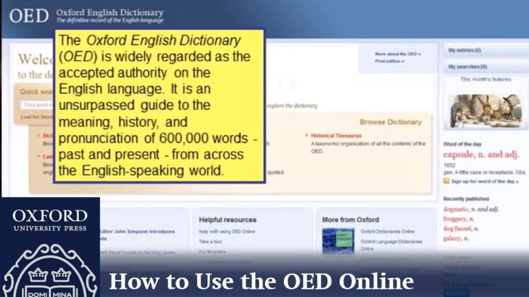 Dizionario Oxford Online: Guida Completa per l’Uso nel Regno Unito